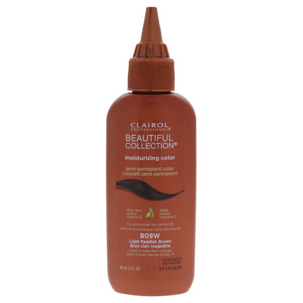 Clairol Beautiful Collection Semi-Permanent Color - # B09W Light Reddish Brown by Clairol for Unisex - 3 oz Hair Color
