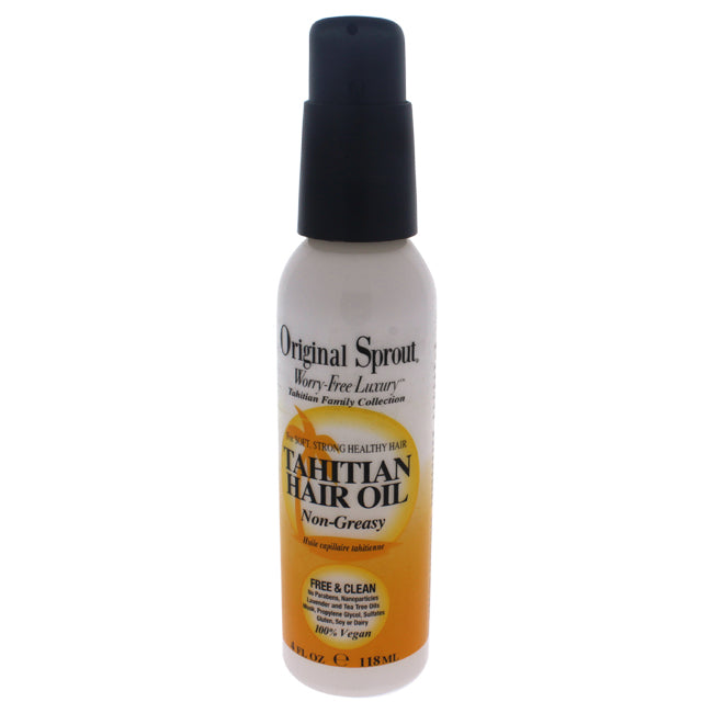 Original Sprout Tahitian Hair Oil by Original Sprout for Unisex - 4 oz Oil