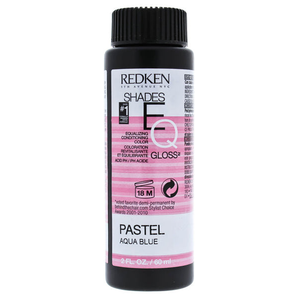 Redken Shades EQ Color Gloss - Pastel Aqua Blue by Redken for Unisex - 2 oz Hair Color