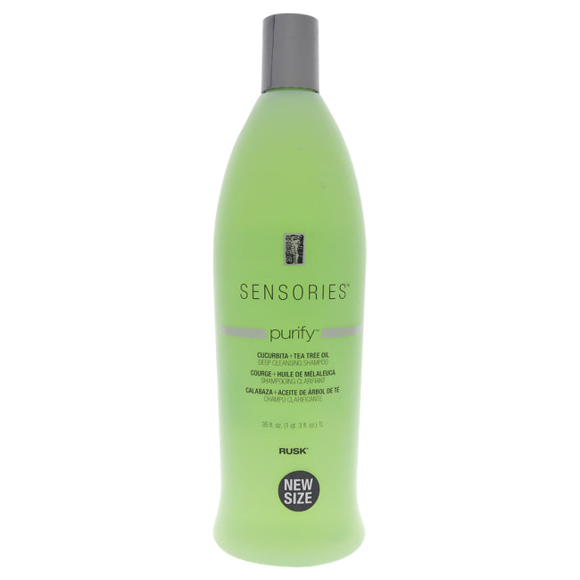 Rusk Sensories Purify Cucurbita Tea Tree Oil Shampoo by Rusk for Unisex - 35 oz Shampoo