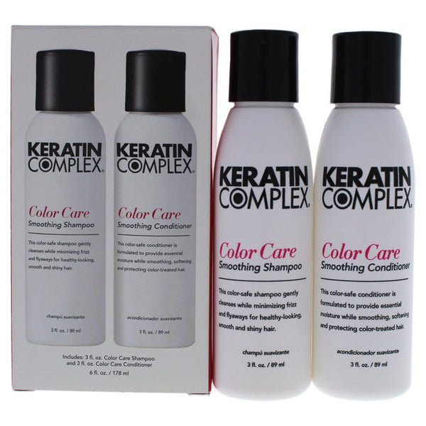 Keratin Complex Keratin Complex Travel Valet Color Care Kit by Keratin Complex for Unisex - 2 Pc Kit 3oz Keratin Color Care Shampoo, 3oz Keratin Color Care Conditioner
