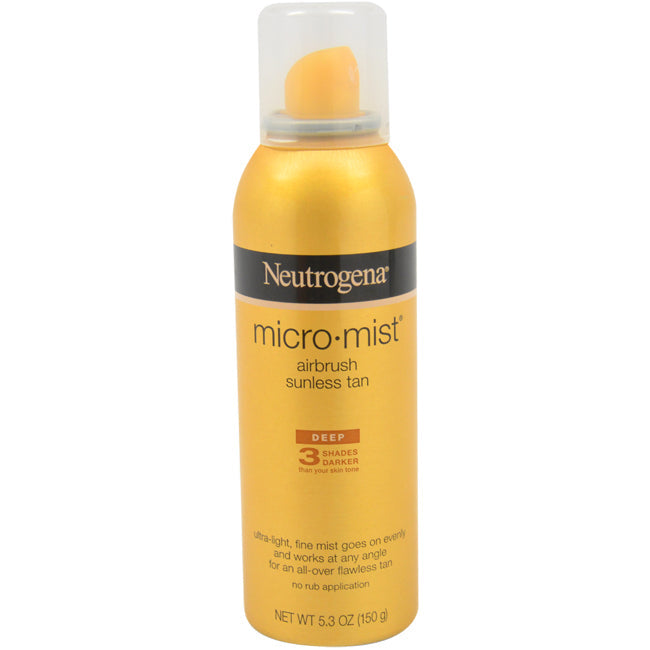 Neutrogena Micro Mist Air Brush Sunless Tan Deep 3 Shades Darker by Neutrogena for Unisex - 5.3 oz Spray