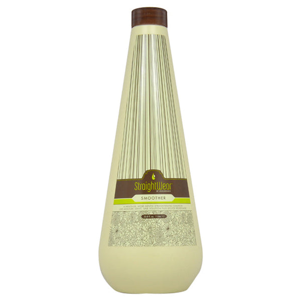 Macadamia Oil Natural Oil Straightwear Smoother Straightening Solution by Macadamia Oil for Unisex - 33.8 oz Smoother
