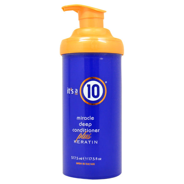 Its A 10 Miracle Deep Conditioner Plus Keratin by Its A 10 for Unisex - 17.5 oz Conditioner