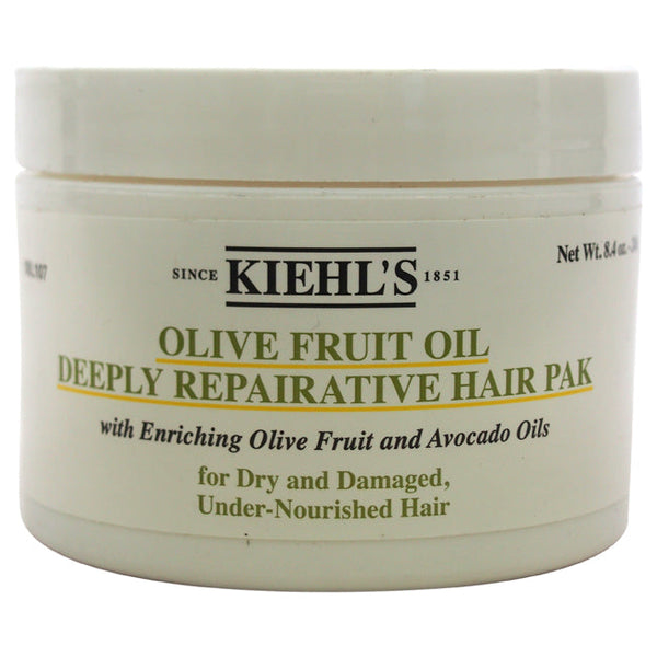 Kiehls Olive Fruit Oil Deeply Repairative Hair Pak For Dry & Damaged Under Nourished Ha by Kiehls for Unisex - 8.4 oz Mask