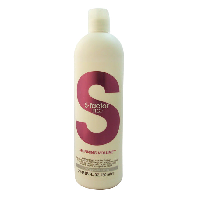 TIGI S-Factor Stunning Volume Conditioner For Fine Flat Hair by TIGI for Unisex - 25.36 oz Conditioner