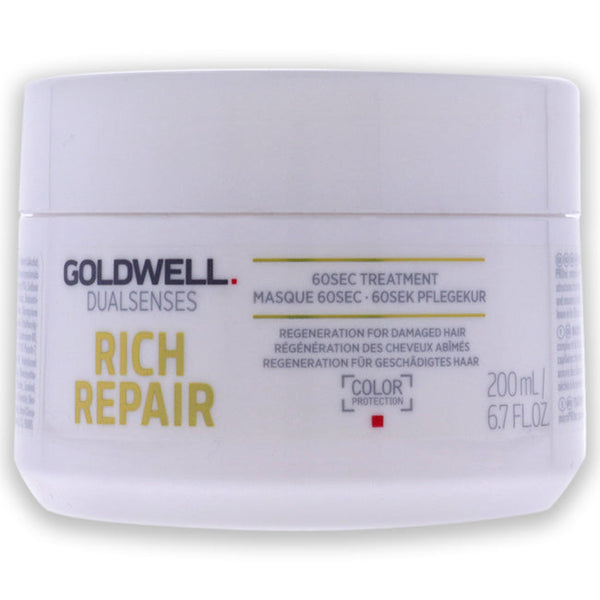 Goldwell Dualsenses Rich Repair 60 Sec Treatment by Goldwell for Unisex - 6.7 oz Treatment