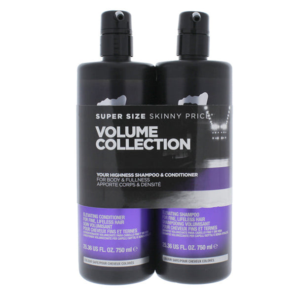 TIGI Catwalk Your Highness Kit by TIGI for Unisex - 2 Pc Kit 25.36 oz Shampoo, 25.36 oz Conditioner