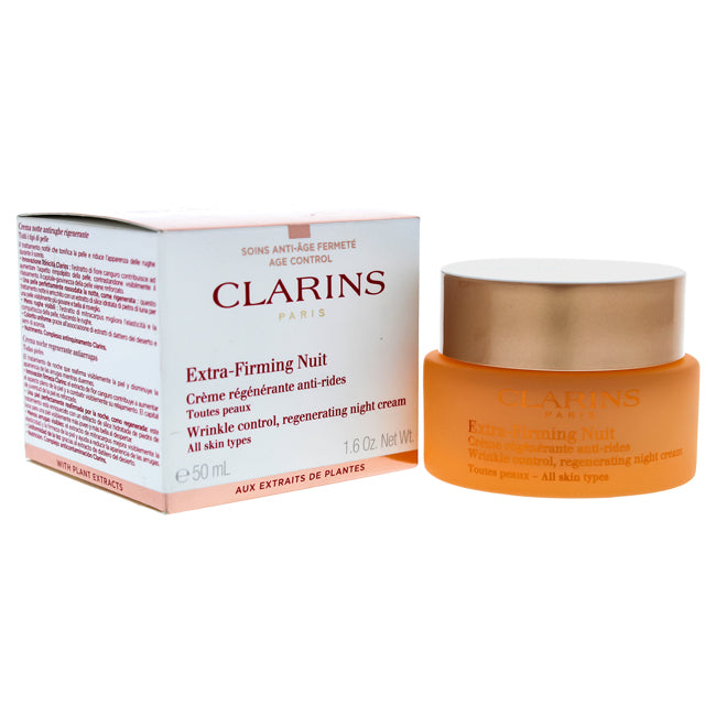 Clarins Extra Firming Night Cream for all Skin Types by Clarins for Unisex - 1.7 oz Cream