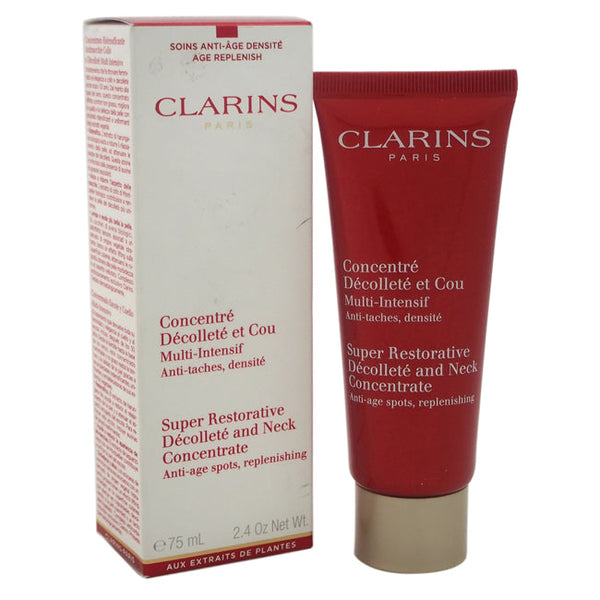 Clarins Super Restorative Decollete and Neck Concentrate by Clarins for Unisex - 2.5 oz Cream