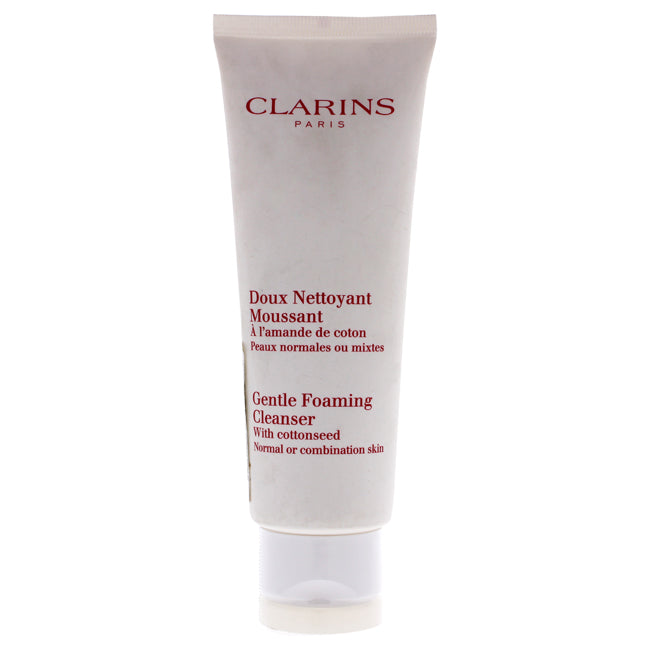 Clarins Gentle Foaming Cleanser With Cottonseed - Normal or Combination Skin by Clarins for Unisex - 4.4 oz Cleanser (Unboxed)