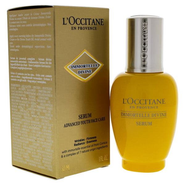 LOccitane Immortelle Divine Serum - Advanced Youth Face Care by LOccitane for Unisex - 1 oz Serum