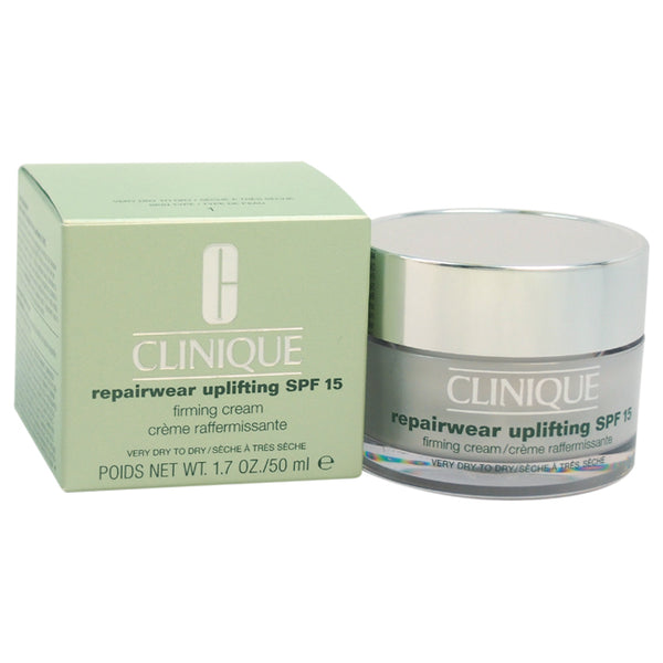 Clinique Repairwear Uplifting SPF 15 Firming Cream - Very Dry To Dry Skin by Clinique for Unisex - 1.7 oz Cream