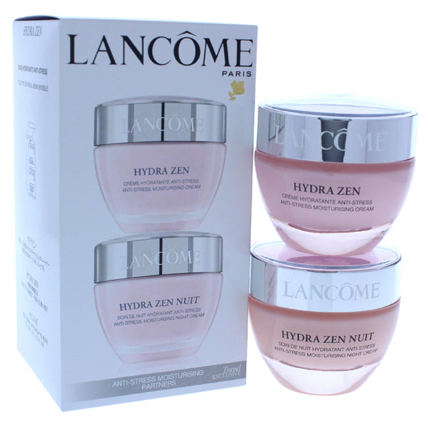 Lancome Hydra Zen Anti-Stress Moisturising Partners - All Skin Types by Lancome for Unisex - 2 Pc Kit 1.7oz Hydra Zen Anti-Stress Moisturising Cream, 1.7oz Hydra Zen Nuit Anti-Stress Night Cream