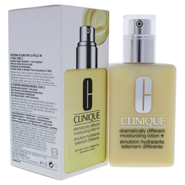 Clinique Dramatically Different Moisturizing Lotion+ - Very Dry To Dry Combination Skin by Clinique for Unisex - 6.7 oz Moisturizer