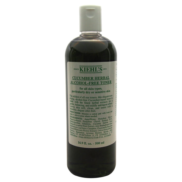 Kiehls Cucumber Herbal Alcohol-Free Toner For All Skin Types by Kiehls for Unisex - 16.9 oz Toner