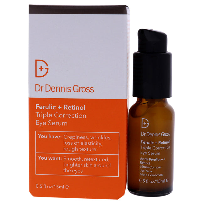 Dr. Dennis Gross Ferulic Plus Retinol Triple Correction Eye Serum by Dr. Dennis Gross for Unisex - 0.5 oz Serum