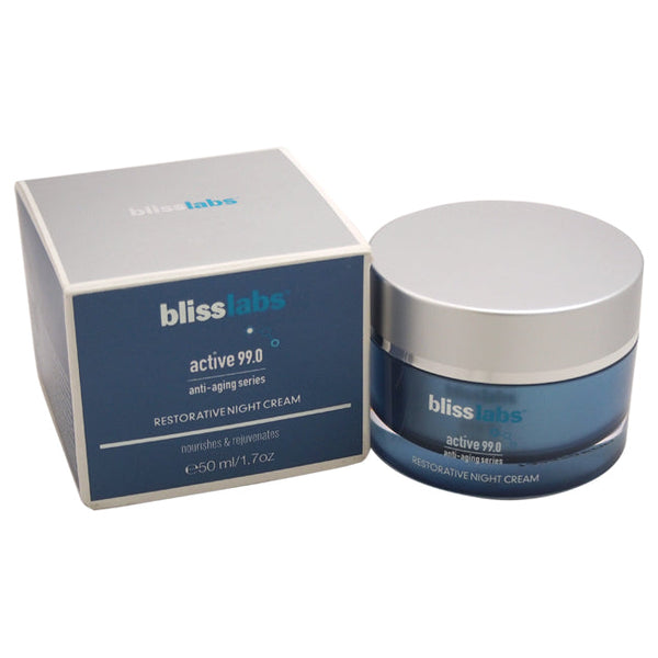 Bliss Active 99.0 Anti-Aging Series Restorative Night Cream by Bliss for Unisex - 1.7 oz Cream