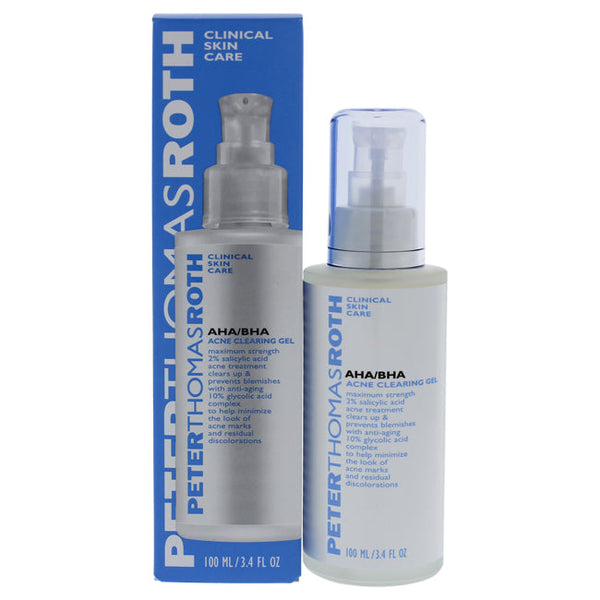 Peter Thomas Roth AHA-BHA Acne Clearing Gel by Peter Thomas Roth for Unisex - 3.4 oz Treatment