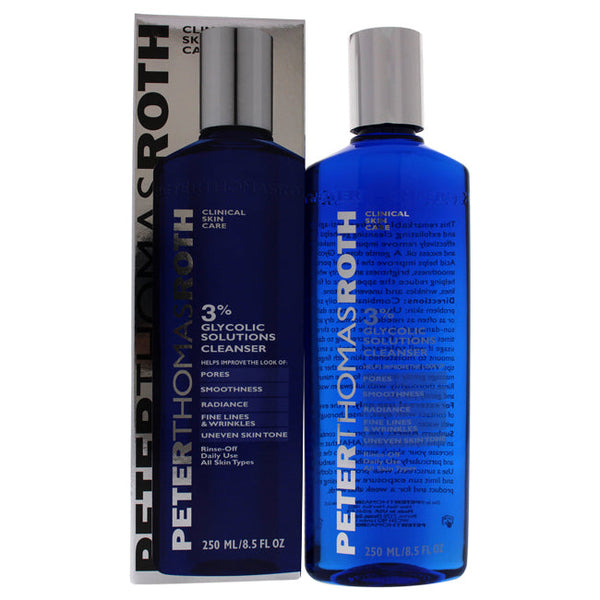 Peter Thomas Roth Glycolic 3 Percent Solutions Cleanser by Peter Thomas Roth for Unisex - 8.5 oz Cleanser