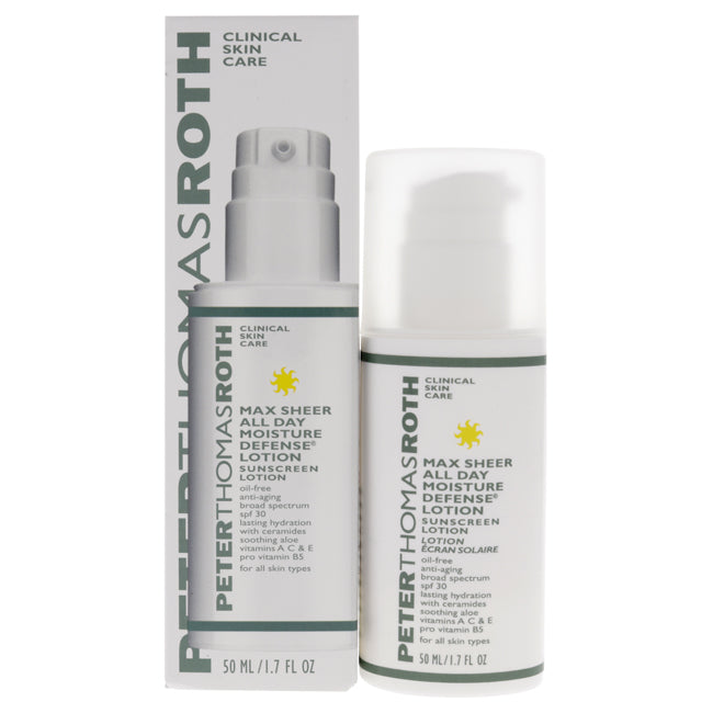 Peter Thomas Roth Max Sheer All Day Moisture Defense Lotion SPF 30 by Peter Thomas Roth for Unisex - 1.7 oz Sunscreen