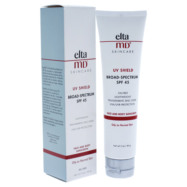 EltaMD UV Shield Face and Body Sunscreen SPF 45 by EltaMD for Unisex - 3 oz Sunscreen