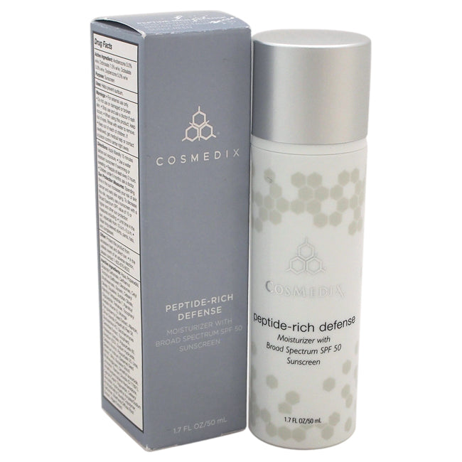 CosMedix Peptide-Rich Defense Moisturizer SPF 50 by CosMedix for Unisex - 1.7 oz Moisturizer