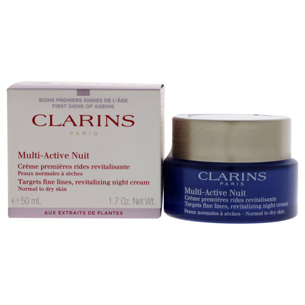 Clarins Multi-Active Night Cream - Normal to Dry Skin by Clarins for Unisex - 1.7 oz Cream