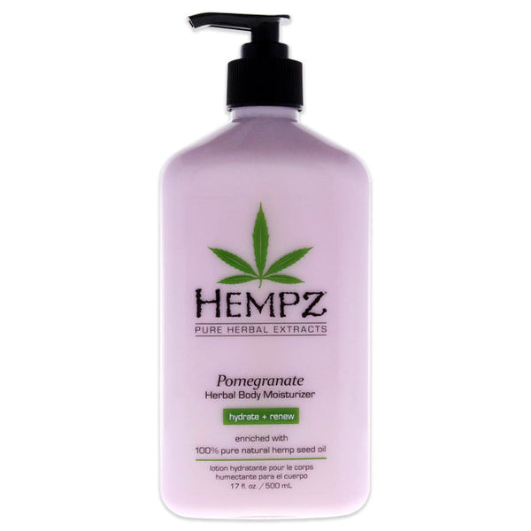 Hempz Pomegranate Herbal Body Moisturizer by Hempz for Unisex - 17 oz Lotion