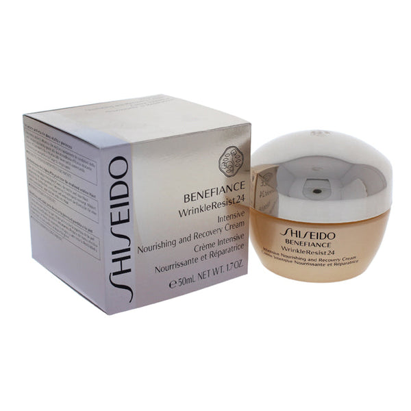 Shiseido Benefiance WrinkleResist24 Intensive Nourishing & Recovery Cream by Shiseido for Unisex - 1.7 oz Cream