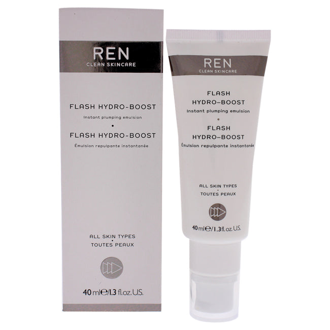 REN Flash Hydro-Boost Instant Plumping Emulsion by REN for Unisex - 1.3 oz Emulsion