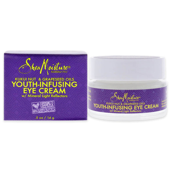 Shea Moisture Kukui Nut and Grapeseed Oils Youth-Infusing Eye Cream by Shea Moisture for Unisex - 0.5 oz Eye Cream