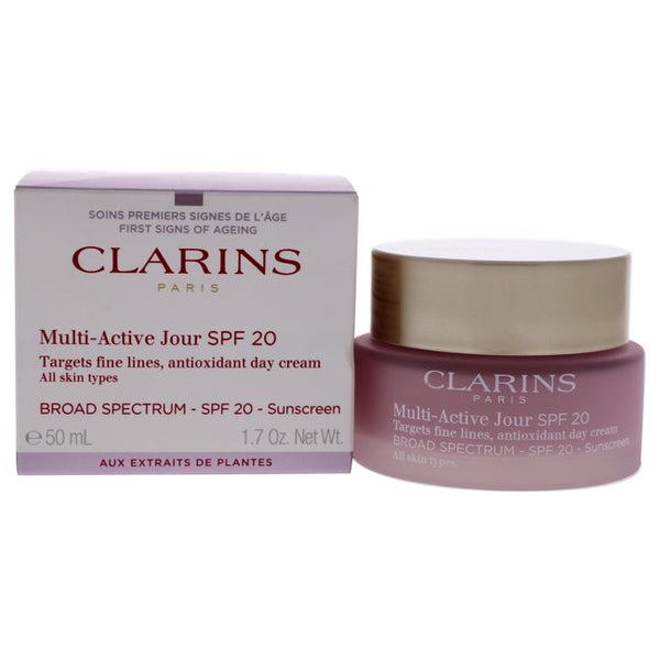 Clarins Multi-Active Day Cream SPF 20 - All Skin Types by Clarins for Unisex - 1.7 oz Cream