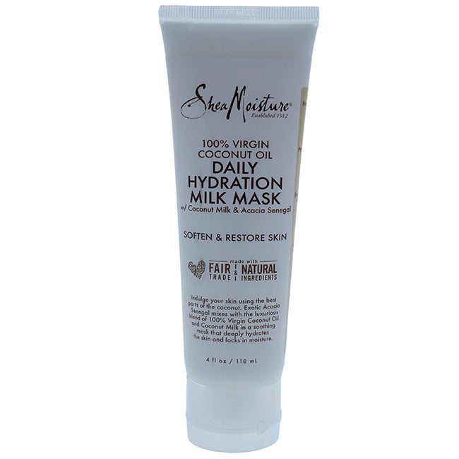 Shea Moisture 100% Virgin Coconut Oil Daily Hydration Milk Mask by Shea Moisture for Unisex - 4 oz Mask