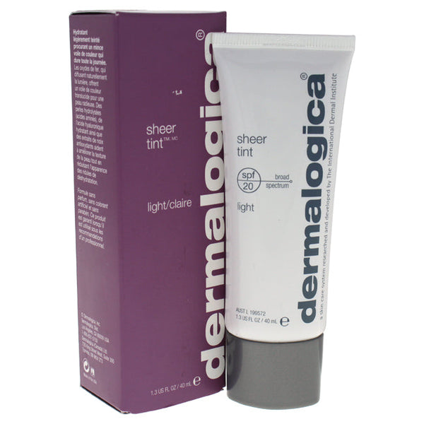 Dermalogica Sheer Tint Moisturizer SPF 20 - Light by Dermalogica for Unisex - 1.3 oz Moisturizer