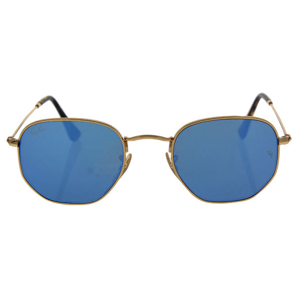 Ray Ban Ray Ban RB 3548-N 001/90 - Gold Shiny/Blue by Ray Ban for Unisex - 48-21-140 mm Sunglasses