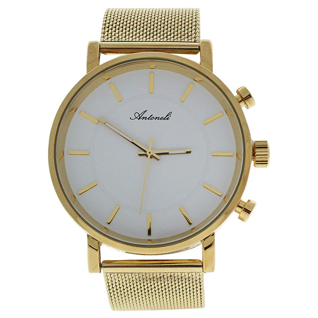 Antoneli AG6182-07 Gold Stainless Steel Mesh Bracelet Watch by Antoneli for Unisex - 1 Pc Watch