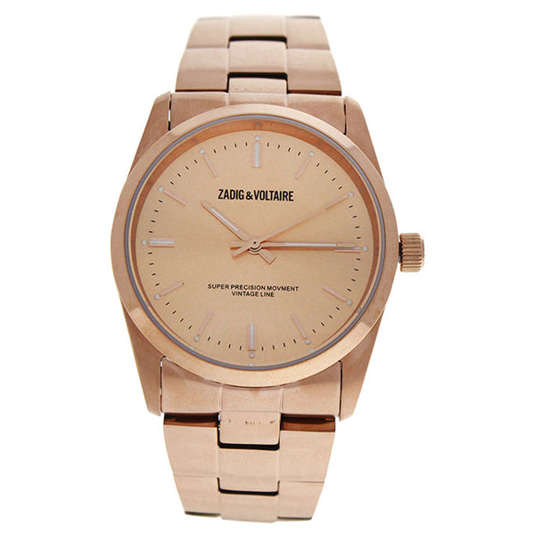 Zadig & Voltaire ZVF230 Rose Gold Stainless Steel Bracelet Watch by Zadig & Voltaire for Unisex - 1 Pc Watch
