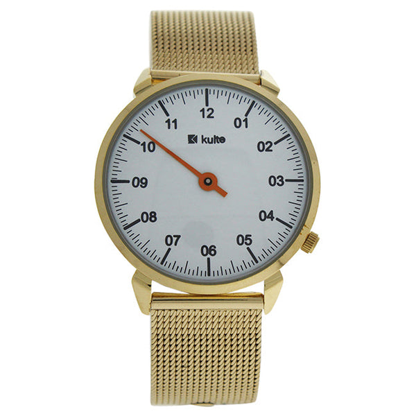Kulte KU15-0008 Gold Stainless Steel Mesh Bracelet Watch by Kulte for Unisex - 1 Pc Watch
