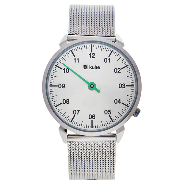 Kulte KU15-0023 Silver/Green Touch Stainless Steel Mesh Bracelet Watch by Kulte for Unisex - 1 Pc Watch