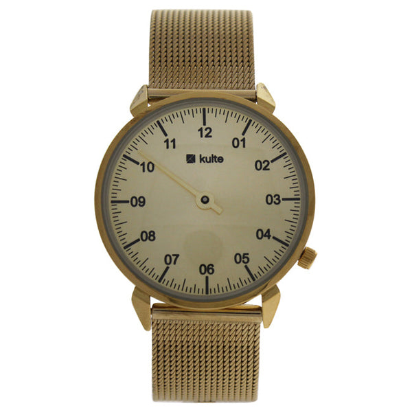 Kulte KUT8A Gold/Gold Stainless Steel Mesh Bracelet Watch by Kulte for Unisex - 1 Pc Watch
