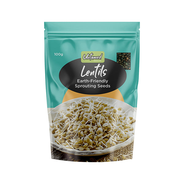 Untamed Health Organically Grown Sprouting Seeds Lentils 100g