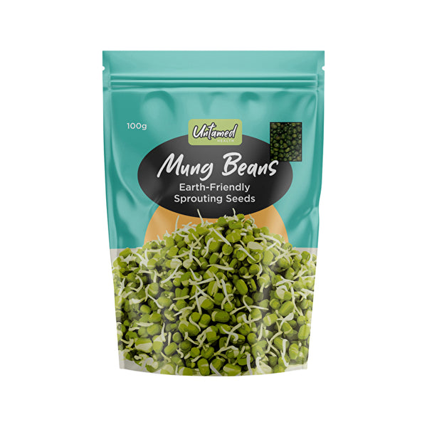 Untamed Health Organically Grown Sprouting Seeds Mung Beans 100g