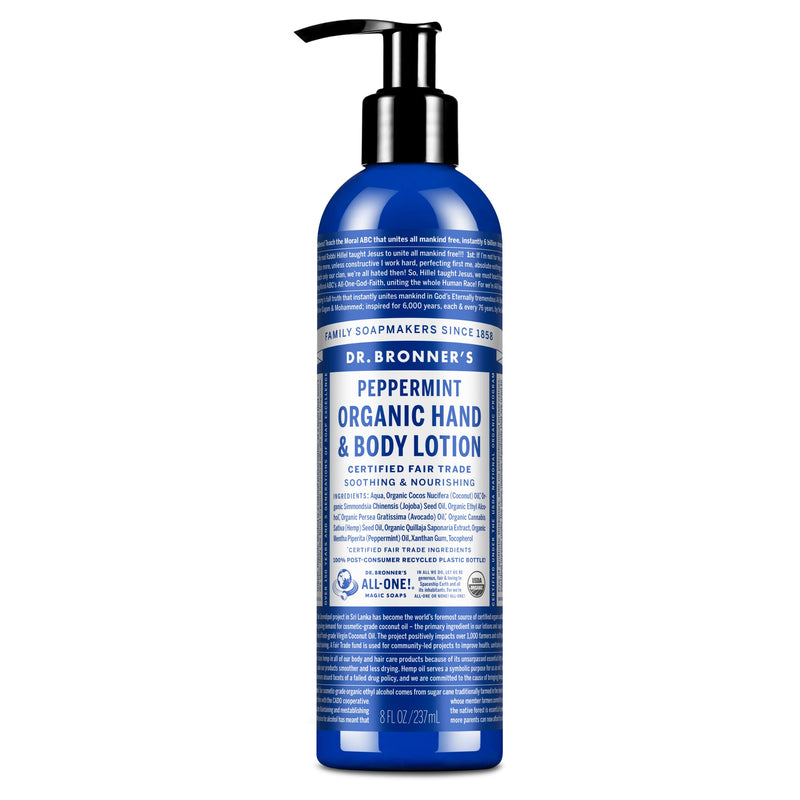 Dr. Bronner's Organic Hand & Body Lotion 237ml - Peppermint