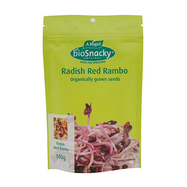 Vogel Biosnacky Organic Radish Red Rambo Seeds 100g