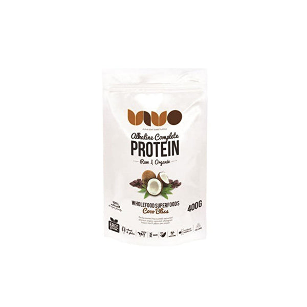 VIVO ALKALINE PROTEIN Vivo Alkaline Protein Organic & Raw Alkaline Complete Protein Coco Bliss 400g