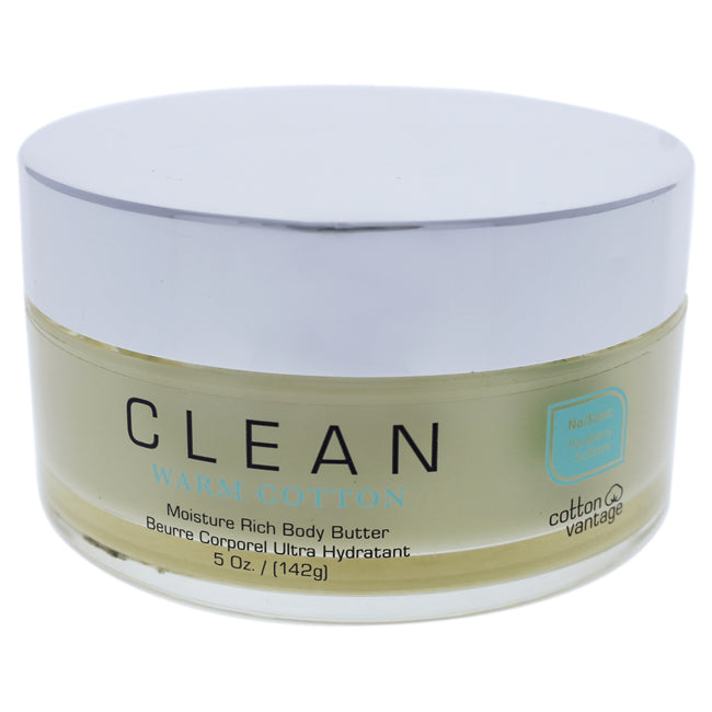 Clean Clean Warm Cotton Moisture Rich Body Butter by Clean for Women - 5 oz Body Butter