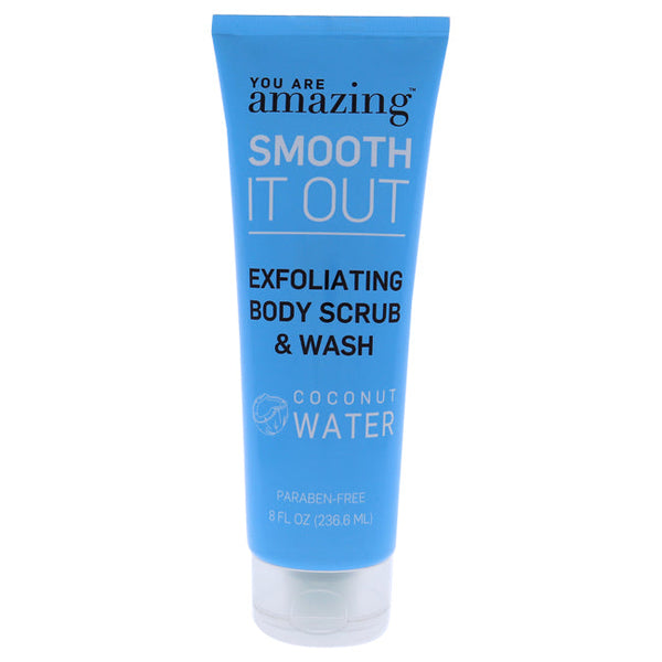 You Are Amazing Smooth It Out Exfoliating Body Scrub and Wash - Coconut Water by You Are Amazing for Women - 8 oz Scrub