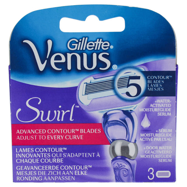 Gillette Venus Swirl Razor Blade by Gillette for Women - 3 Count Razor Blade