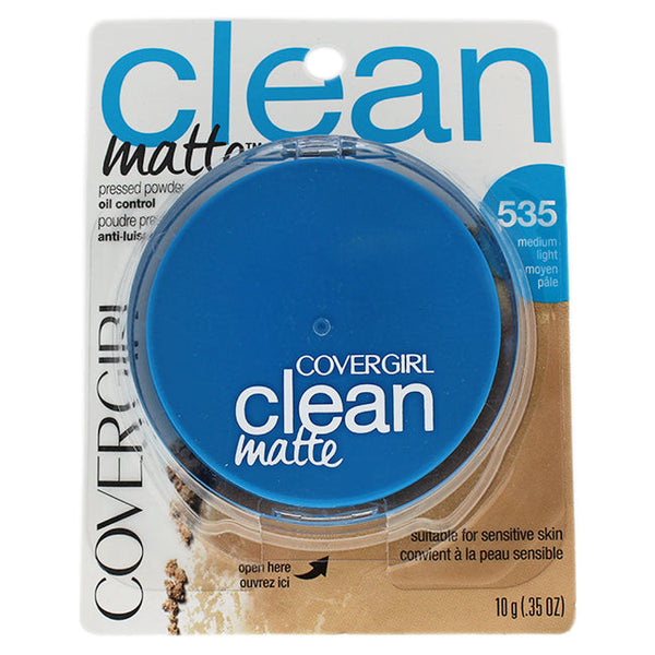 CoverGirl Clean Matte Pressed Powder - # 535 Medium Light by CoverGirl for Women - 0.35 oz Powder